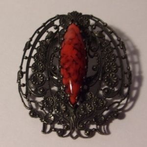 Sasa Ornate Filigree Scarf Ring